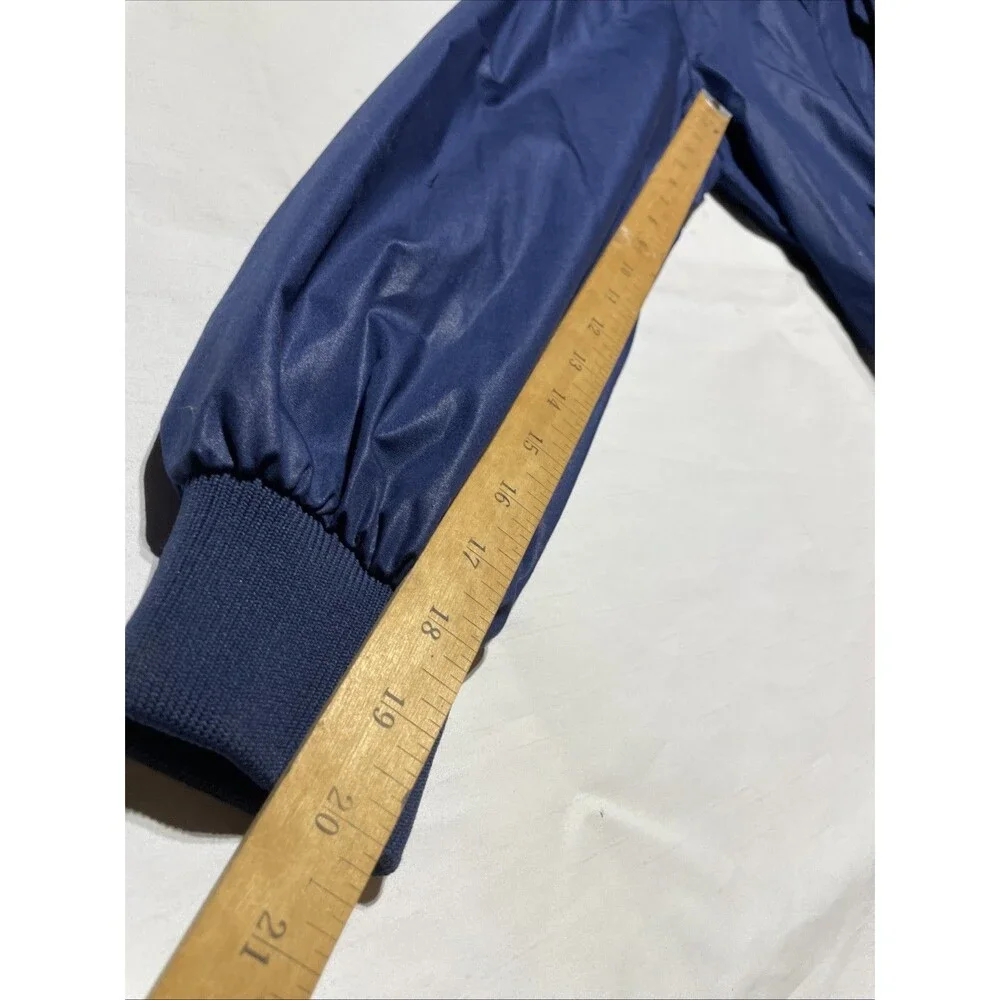 Vintage Members Only Navy Blue Bomber Jacket Mens 44 Full Zip Insulated Thailand
